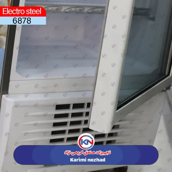 نمای پایین يخچال 65 آدرين سفيد نقره اي الکترواستيل