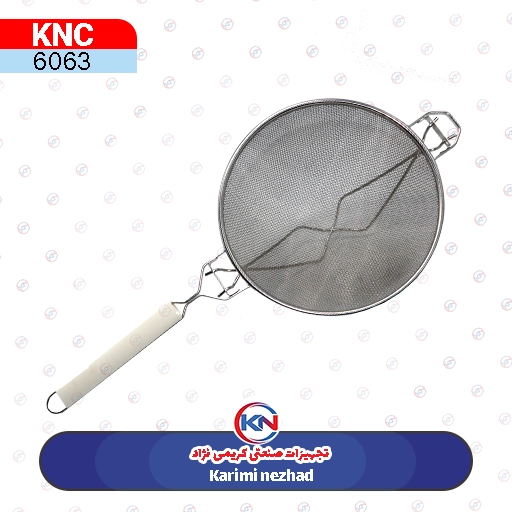 6063.webp توری دوبل با تسمه دسته سفید بزرگ سایز 26 - Image 1